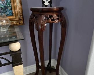 real fine wood decorative stand