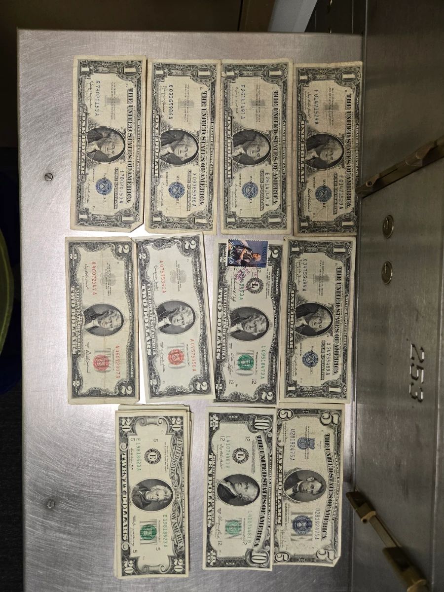 Silver certificates and other old currency