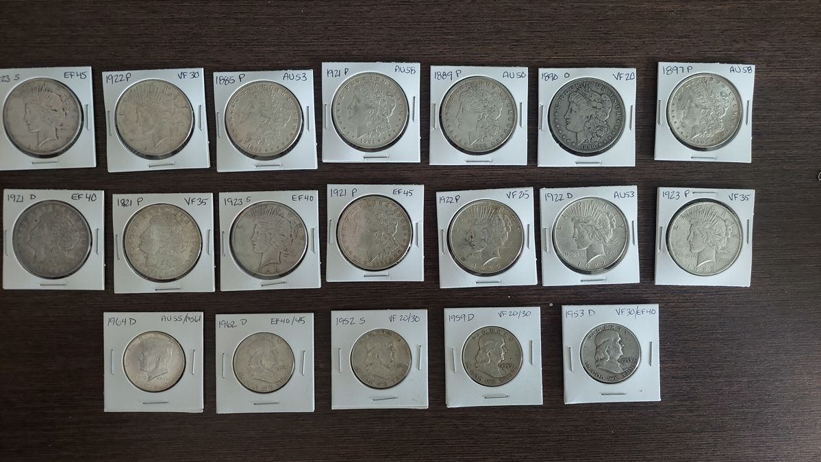 1800-1900s Silver Dollars and 60s Half dollars