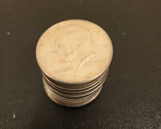 Silver 50 cent pieces