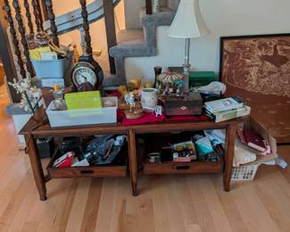 Music boxes, treasure chest, and furniture