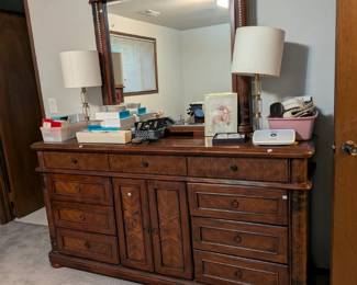 Dresser with mirror