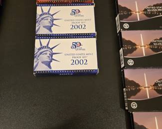 2000s era SILVER and regular Proof Sets