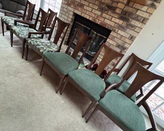 Mid-century modern Broyhill Brasillia dining chairs. 2- sets of 4