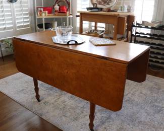 maple Antique Drop Leaf table
