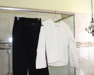 Vintage U. S. Navy Dress White Cracker Jack Jumper Uniform