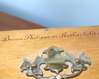 Vintage Wood Box by Baron Philippe de Rothschild Wine 