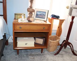 MCM Bedroom Suite Brutalist Dresser Credenza, Gentleman's Chest  & 2 Nightstands  by Drexel Heritage