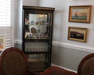 Black Curio Display Cabinet