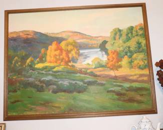  John Newton Howitt (1885-1958) Original Painting on Canvas