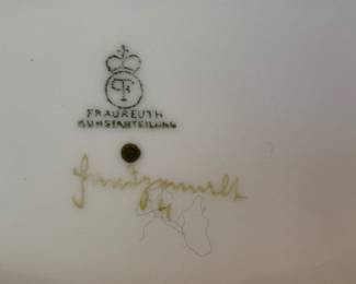 German Freureuth Kunstabteiling was made in the 1920's and is stamped in green with the maker's stamp.