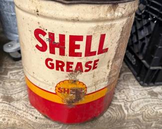 Vintage Shell Grease Can
