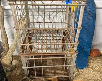 Industrial Metal Milk Crate