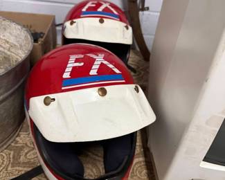 Vintage 1980's Hondaline ATC Motocross Helmets