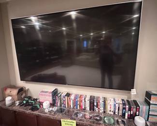 95" LG Smart tv, DVDs, VHS, Roku, 