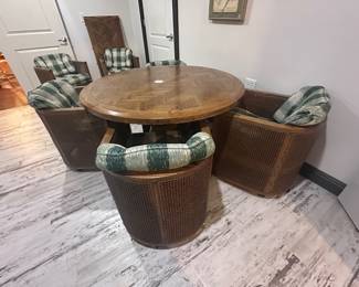 MCM Dining set with 1 leaf and 6 chairs