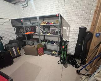 Golf items, luggage