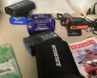 Batteries and chargers for all lawn equipment