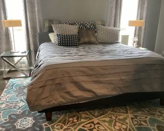 King size bed and mattress with boxspring