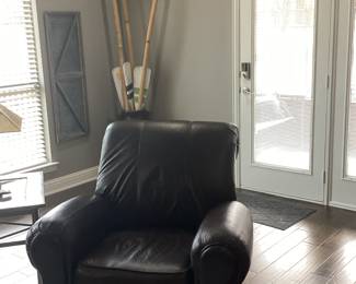 Leather recliner