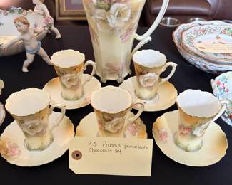 R.S. Prussia Porcelain Chocolate Set