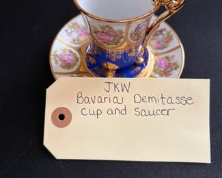 JKW Bavaria Demitasse Cup and Saucer
