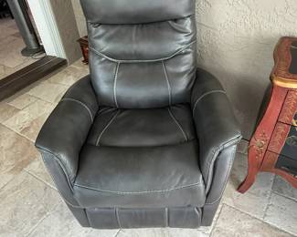 Power Leather Recliner