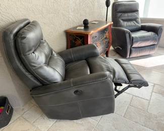 Power Leather Recliner