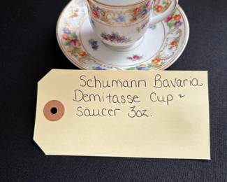 Schumann Bavaria Demitasse Cup and Saucer 3oz