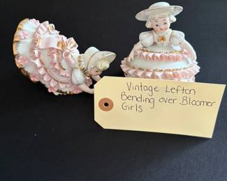 Vintage Lefton Bending Over Bloomer Girls