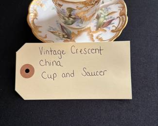 Vintage Crescent China Cup and Saucer