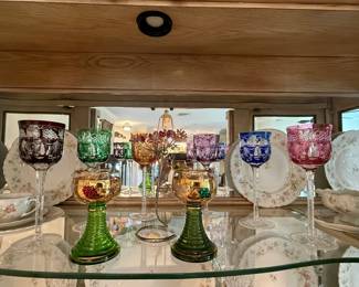 Colored Crystal Glasses