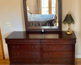 Dresser with mirror