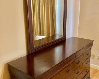 Dresser and mirror