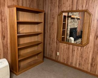 Bookshelf, mirror
