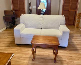 Sofa, loveseat, table
