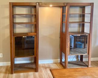 Bookshelves, solid oak