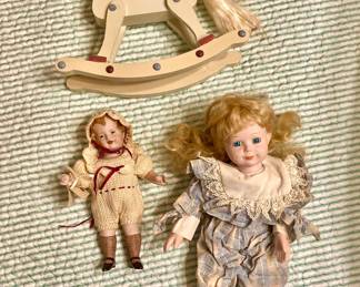 Dolls, hobby horse
