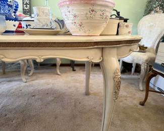 Detail of dining room table