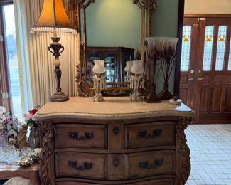 Large bureau with mirror