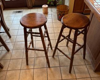 Oak Counter height stools