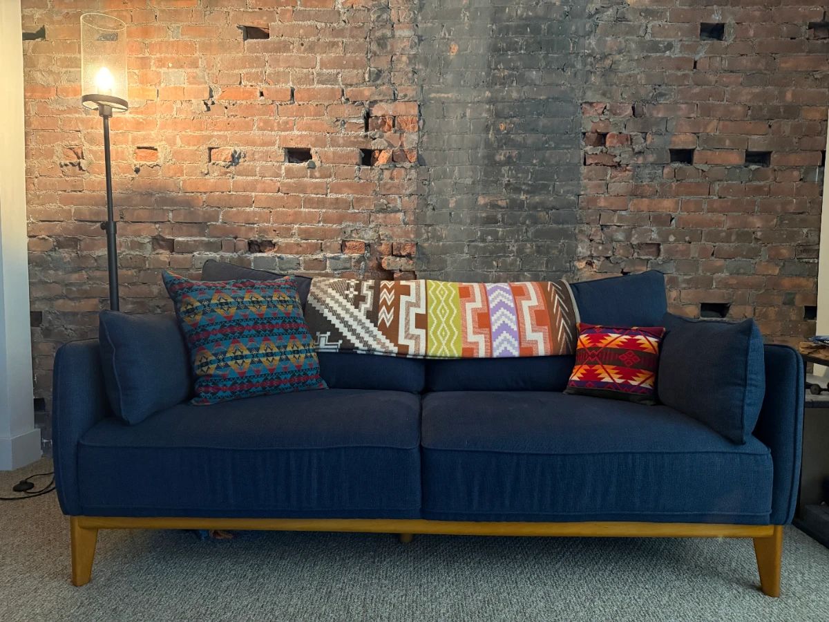 Macy's Lamp, Pendleton Wool Blanket and 2 Pillows