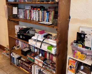 DVDs, vhs, Wii game and accessories 