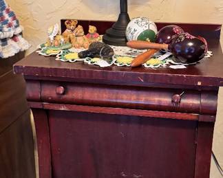 Antique mahogany sheet music cabinet 