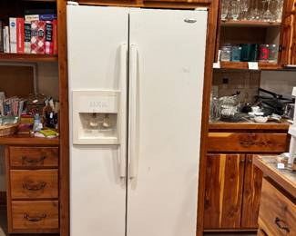 Whirlpool side by side refrigerator 