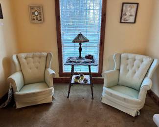 Cute country wingback chairs 