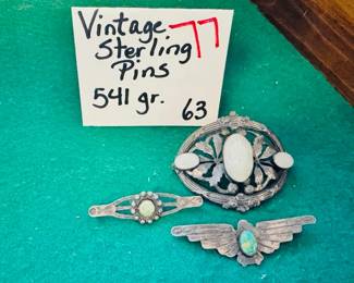 Vintage Sterling Pins