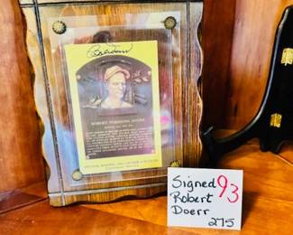 Signed Robert Doerr