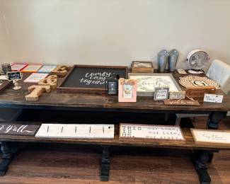 Decor on farmtable for sale