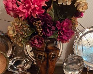 Floral Arrangement- Silverplate 